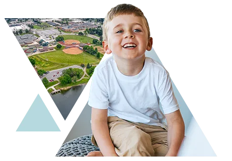 Child in a therapy session